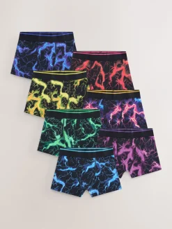 Ondergoed*Next - Verpakking van 7 boxers (3-16jr) Meerkleurige bliksemprint