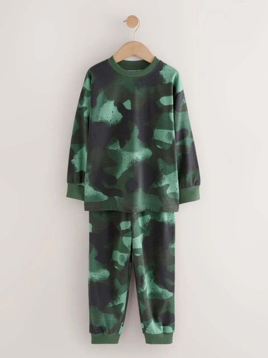 Pyjama's|Nachtkleding En Pyjama's|Next Meerkleurige camouflageprint - Verpakking van 3 pyjama's met lange mouwen (3-16 jr)