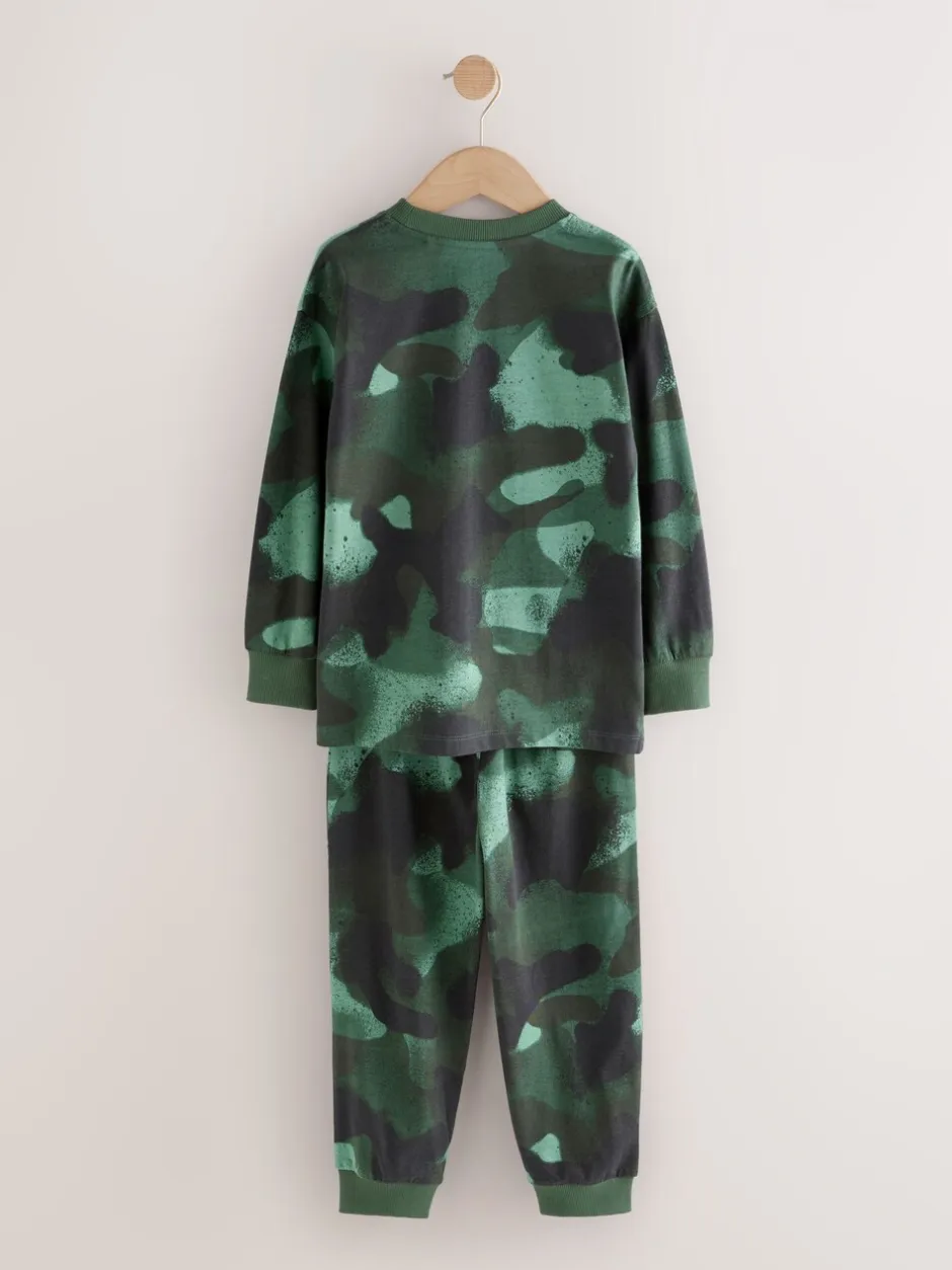 Pyjama's|Nachtkleding En Pyjama's|Next Meerkleurige camouflageprint - Verpakking van 3 pyjama's met lange mouwen (3-16 jr)