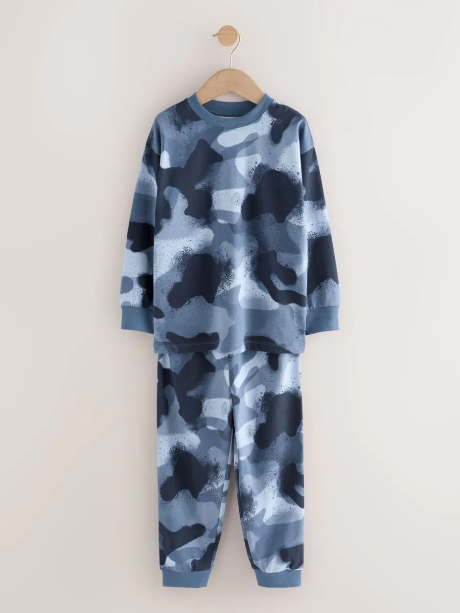Pyjama's|Nachtkleding En Pyjama's|Next Meerkleurige camouflageprint - Verpakking van 3 pyjama's met lange mouwen (3-16 jr)