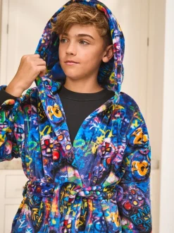 Kamerjassen|Next - Damesbadjas (3-16jaar) Meerkleurige Gamer