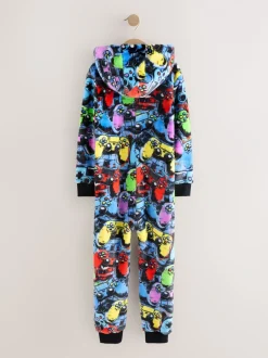 Nachtkleding En Pyjama's|Next - Fleece onesie (3-16 jr) Meerkleurige Gamer