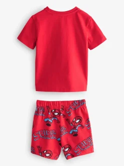 Pyjama's|Nachtkleding En Pyjama's*Next Meerkleurige mini Marvel - 100% katoenen korte pyjama's verpakking van 3 (12 mnd - 11 jr)