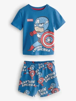 Pyjama's|Nachtkleding En Pyjama's*Next Meerkleurige mini Marvel - 100% katoenen korte pyjama's verpakking van 3 (12 mnd - 11 jr)