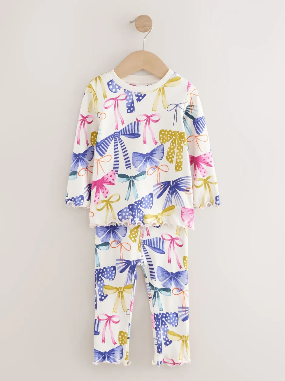 Nachtkleding En Pyjama's|Pyjama's*Next Meerkleurige Strik Print - Verpakking van 3 knusse pyjama's (9 mnd-12 jr)