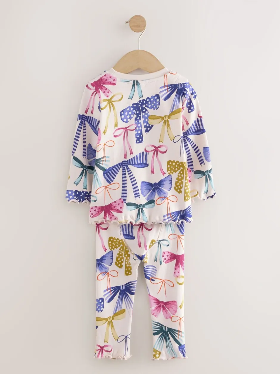 Nachtkleding En Pyjama's|Pyjama's*Next Meerkleurige Strik Print - Verpakking van 3 knusse pyjama's (9 mnd-12 jr)