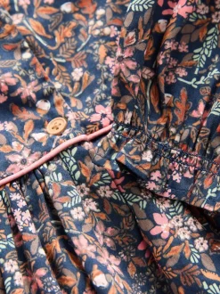 Jurken|Jurken|Next - Jurk met ruche en lange mouwen (3mnd-8jr) Met vrolijke print