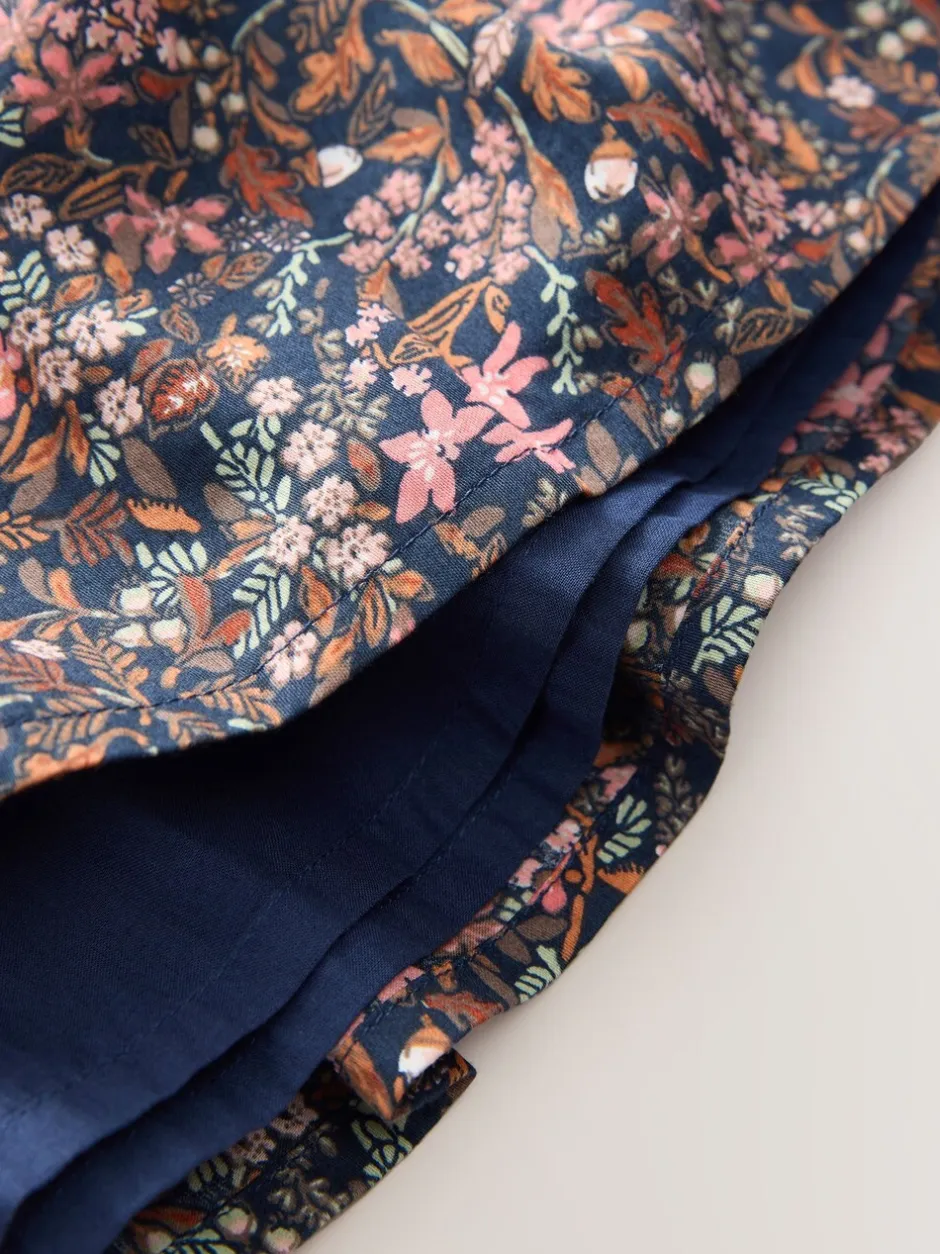 Jurken|Jurken|Next - Jurk met ruche en lange mouwen (3mnd-8jr) Met vrolijke print