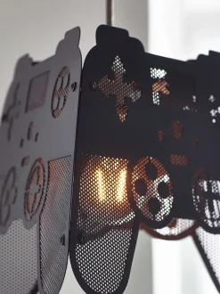 Lampenkappen|Verlichting*Next Metalen gemakkelijk te monteren lampenkap met gamecontroller