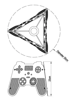 Lampenkappen|Verlichting*Next Metalen gemakkelijk te monteren lampenkap met gamecontroller