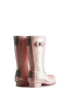 Laarzen*Hunter - Kids Big Original Nebula Wellies Metallic roze