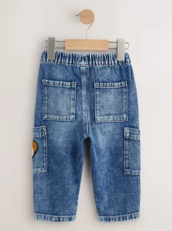 Jeans En Joggingbroeken|Jeans|Next - Cargobroek (3 mnd - 7 jr) Middelblauwe hond