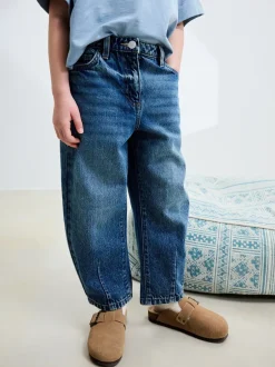 Jeans|Next Middenblauw denim - Barrel jeans (3-16jaar)