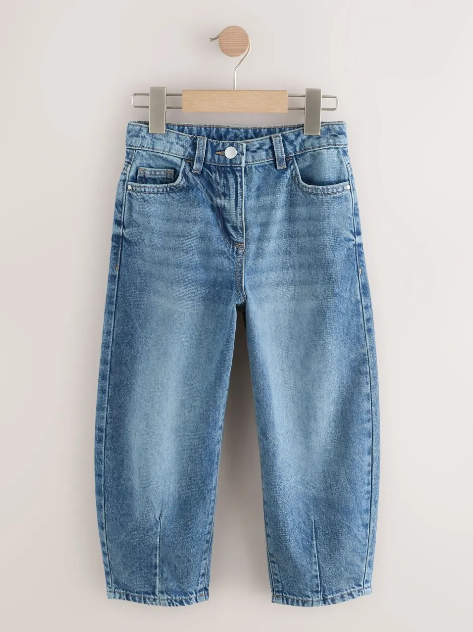 Jeans|Next Middenblauw denim - Barrel jeans (3-16jaar)