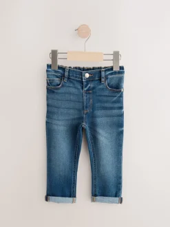 Jeans En Joggingbroeken|Jeans*Next - Comfortabele jeans met stretch (3 mnd-7 jr) Middenblauw denim