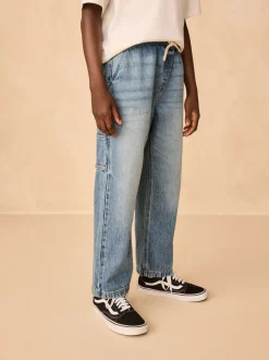 Jeans En Joggingbroeken|Jeans|Next Middenblauw denim - Denim Pull On Carpenter Jeans (3-16yrs)