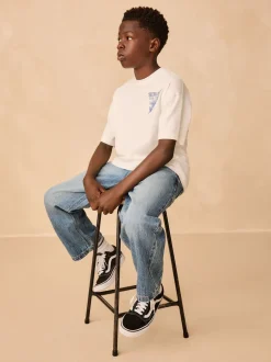 Jeans En Joggingbroeken|Jeans|Next Middenblauw denim - Denim Pull On Carpenter Jeans (3-16yrs)