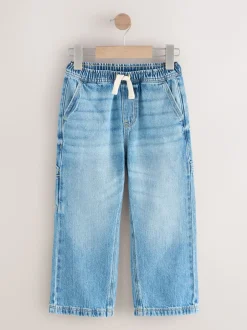 Jeans En Joggingbroeken|Jeans|Next Middenblauw denim - Denim Pull On Carpenter Jeans (3-16yrs)