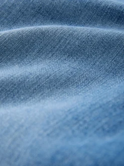 Jeans*Next - High Rise stretchy Jeans met wijde pijpen Middenblauw denim