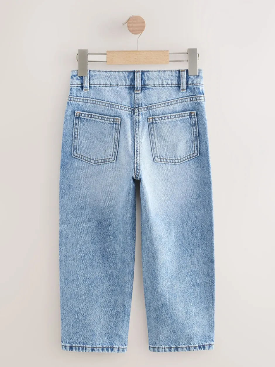 Jeans*Next - Jeans met rechte pijpen (3-16jr) Middenblauw denim