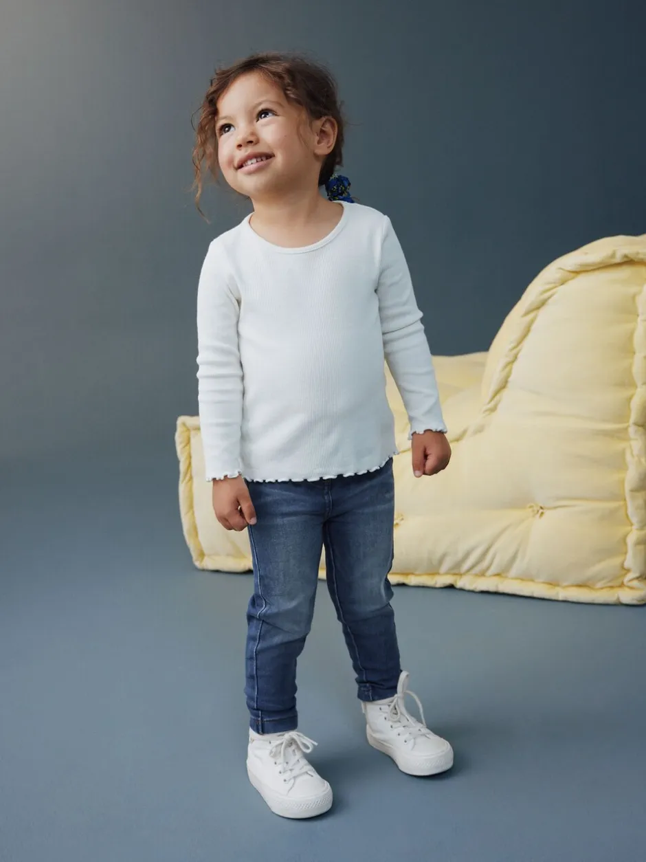 Jeans En Joggingbroeken|Jeans|Next - Jegging met elastische taille (3 mnd-7 jr) Middenblauw denim