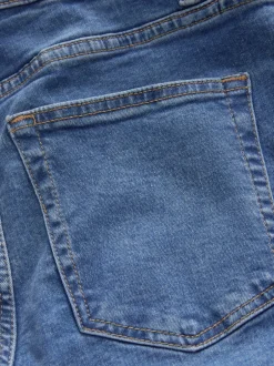 Jeans|Next - Mid Rise Stretch Bootcut Jeans Middenblauw denim