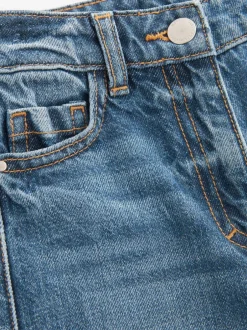 Jeans*Next Middenblauw denim - Mom 100% katoenen jeans (3-16jaar)