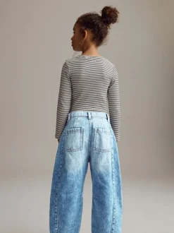 Jeans*Next - Volume Barrel Jeans (3-16jaar) Middenblauw denim