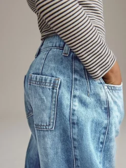 Jeans*Next - Volume Barrel Jeans (3-16jaar) Middenblauw denim