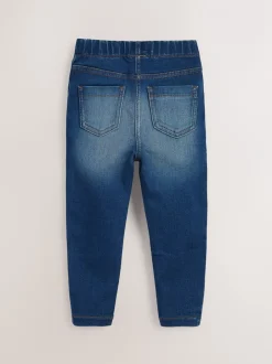 Jeans En Joggingbroeken|Jeans*Next - Jegging met elastische taille (3 mnd-7 jr) Middenblauw/lichtblauw denim