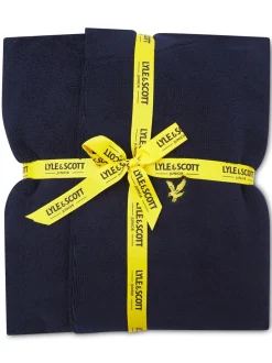 Kamerjassen*Lyle & Scott - Boys Bucke Bathrobe Midnight Blue