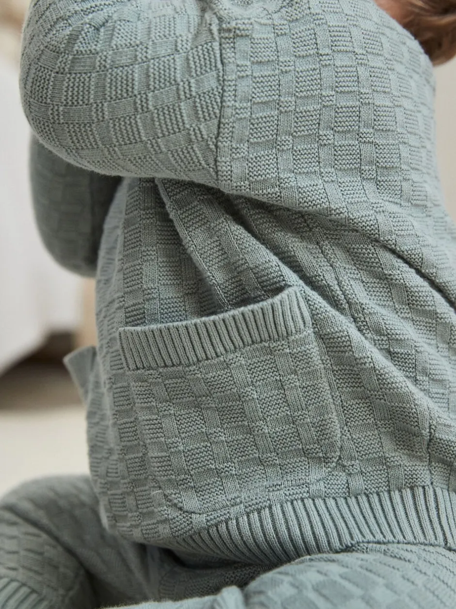 Sets En Combisets|Truien En Breisels*Next - Babyset met gebreide trui en legging van 100% katoen met textuur (0mnd -3jr) Mineraal