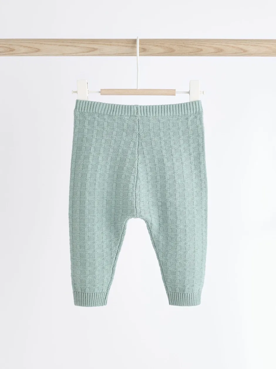 Sets En Combisets|Truien En Breisels*Next - Babyset met gebreide trui en legging van 100% katoen met textuur (0mnd -3jr) Mineraal