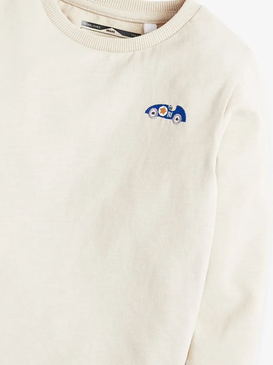 Tops|T-Shirts|Next - Set van 5 T-shirts met lange mouwen (3 mnd-7 jr) Mineraal