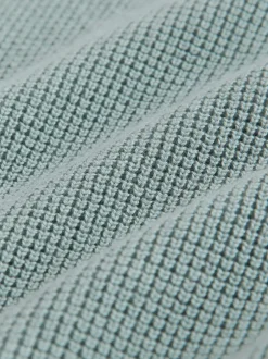 Truien En Breisels|Next - Textured Knitted Zip Neck Jumper (3-16yrs) Mineraalblauw