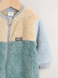 Babypakjes En Babypyjama's|Next Mineraalkleurig - Kleurgeblokkeerde fleece pyjama