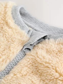 Babypakjes En Babypyjama's|Next Mineraalkleurig - Kleurgeblokkeerde fleece pyjama
