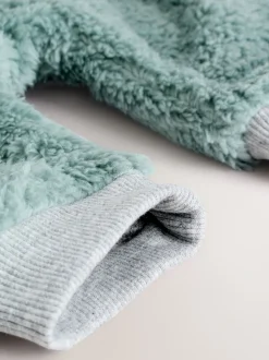 Babypakjes En Babypyjama's|Next Mineraalkleurig - Kleurgeblokkeerde fleece pyjama