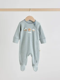 Babypakjes En Babypyjama's|Multipacks|Next Mineraalkleurig - Verpakking van 4 Hamish-babypyjama's (0-2jr)