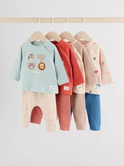 Tops|Sets En Combisets|Next Mineral Little Cub - 8-delige babyset van tops en legging (0 mnd - 2 jr)