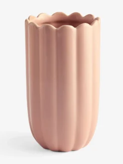 Vazen*Next Mini Ceramic Scalloped Vase