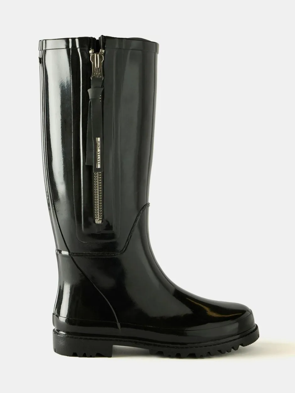 Laarzen*Mint Velvet Patent Kniehoge Laarzen