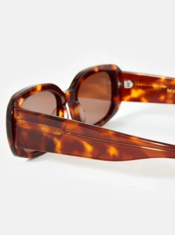 Zonnebril|Mint Velvet Tortoiseshell Rectangle Sunglasses