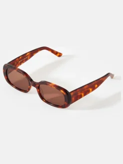 Zonnebril|Mint Velvet Tortoiseshell Rectangle Sunglasses