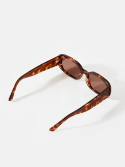 Zonnebril|Mint Velvet Tortoiseshell Rectangle Sunglasses