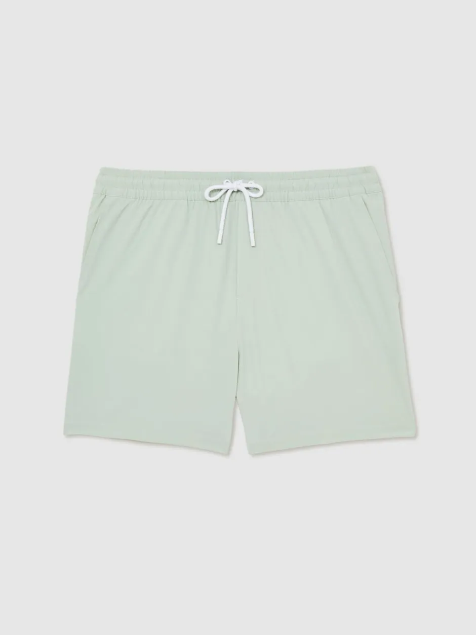 Badkleding|Reiss Mintgroen - Cliff Zwembroek met trekkoord