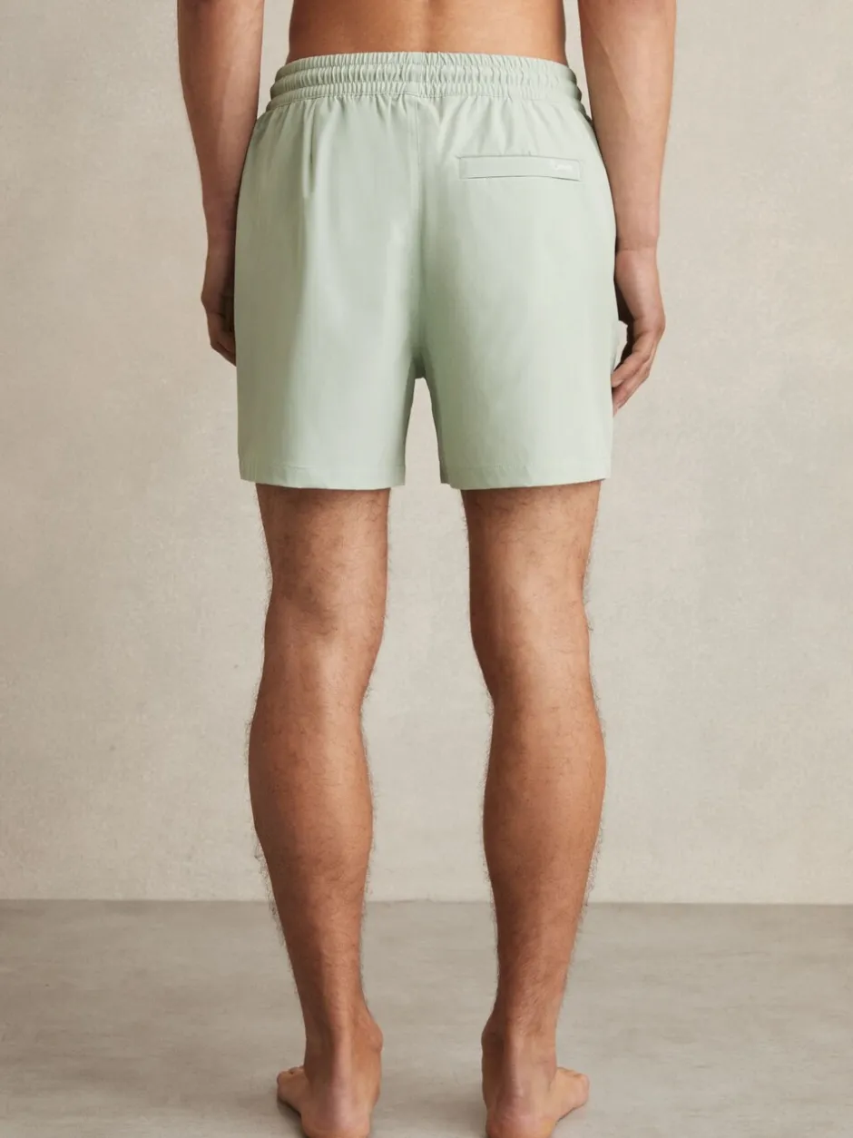 Badkleding|Reiss Mintgroen - Cliff Zwembroek met trekkoord