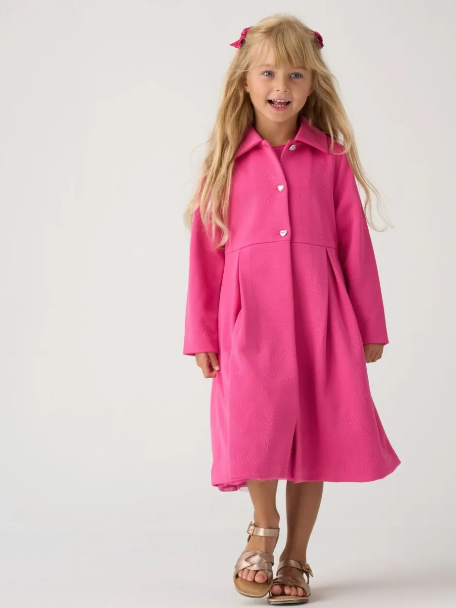 Gelegenheidskleding*Miss Pink Jacquard Bows Jacket and Sequin Dress Set