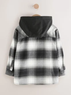 Shirts*Next - Geruit overhemd met capuchon en lange mouwen (3 - 16 jr) Mono Core