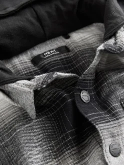 Shirts*Next - Geruit overhemd met capuchon en lange mouwen (3 - 16 jr) Mono Core